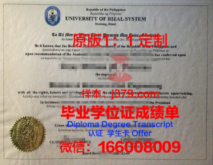 菲律宾科技大学毕业证电子版(菲律宾科技大学官网)